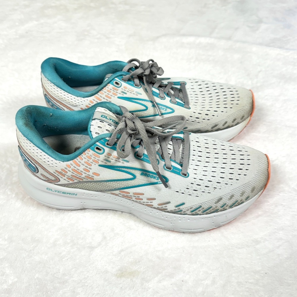 Brooks Glycerin 20 Sneakers Women's 10B Oyster Coral Running Shoes